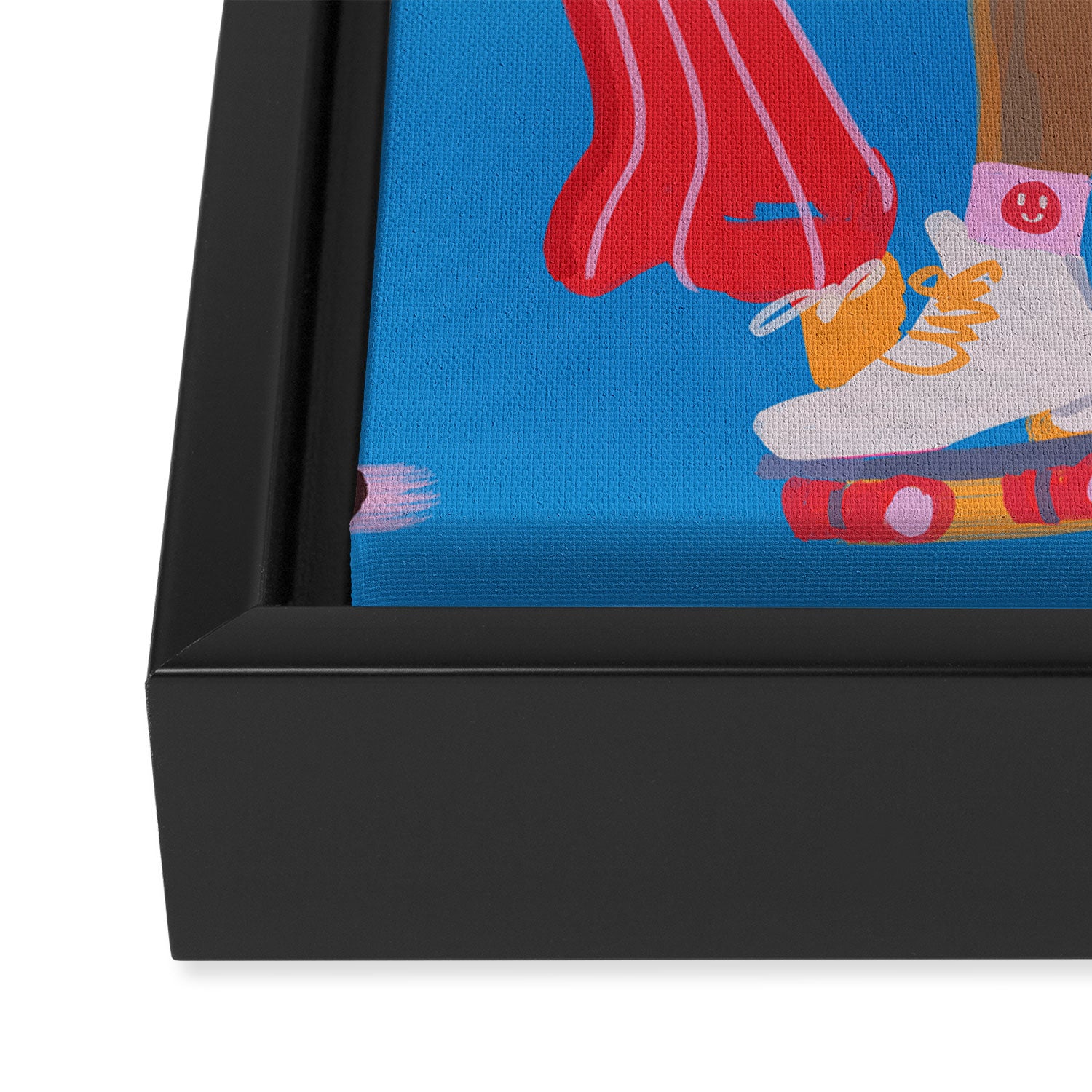Roller Skaters 2 Framed Canvas Print Gallery Image 3