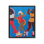 Roller Skaters 2 Framed Canvas Print Gallery Image 8