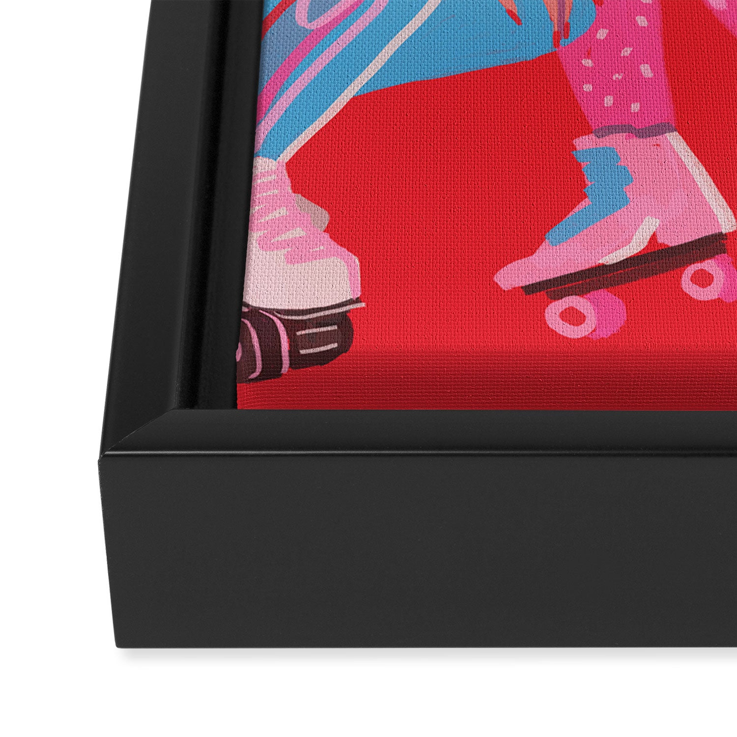 Roller Skaters Framed Canvas Print Gallery Image 3