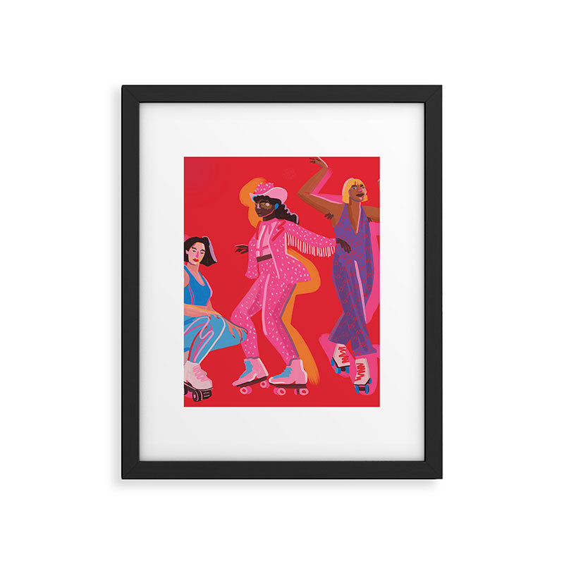 Roller Skaters Framed Art Print Gallery Image 6