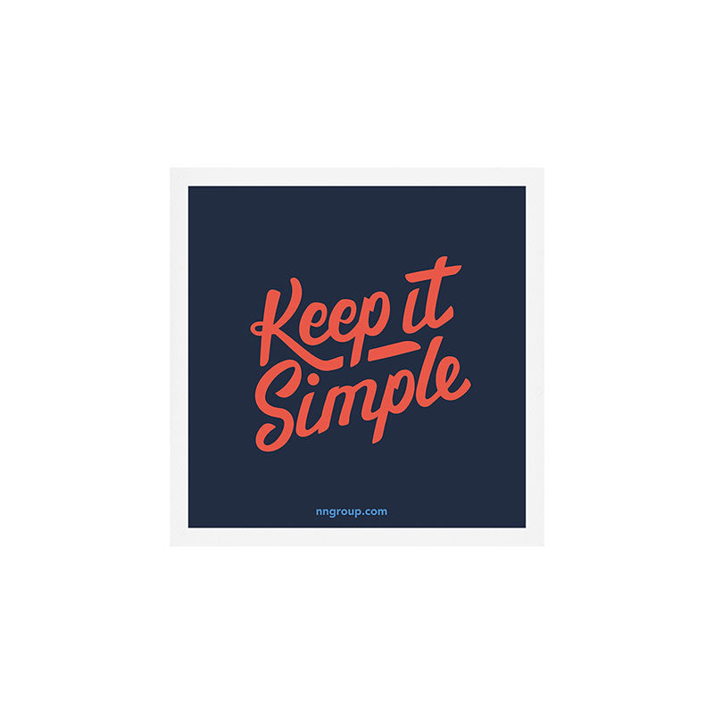 Keep It Simple Art Print Gallery Image 1