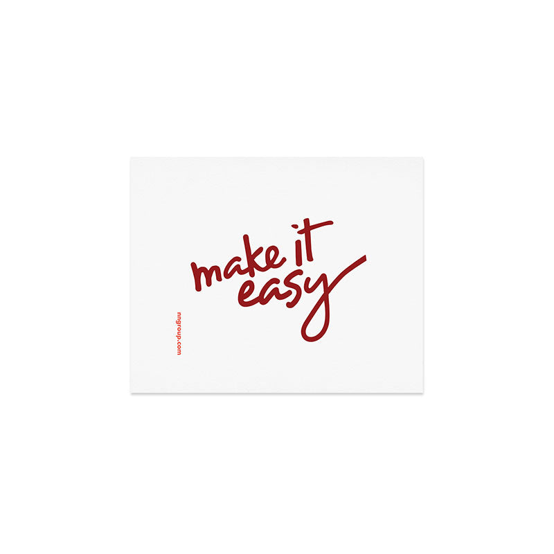 Make It Easy Art Print Gallery Image 1