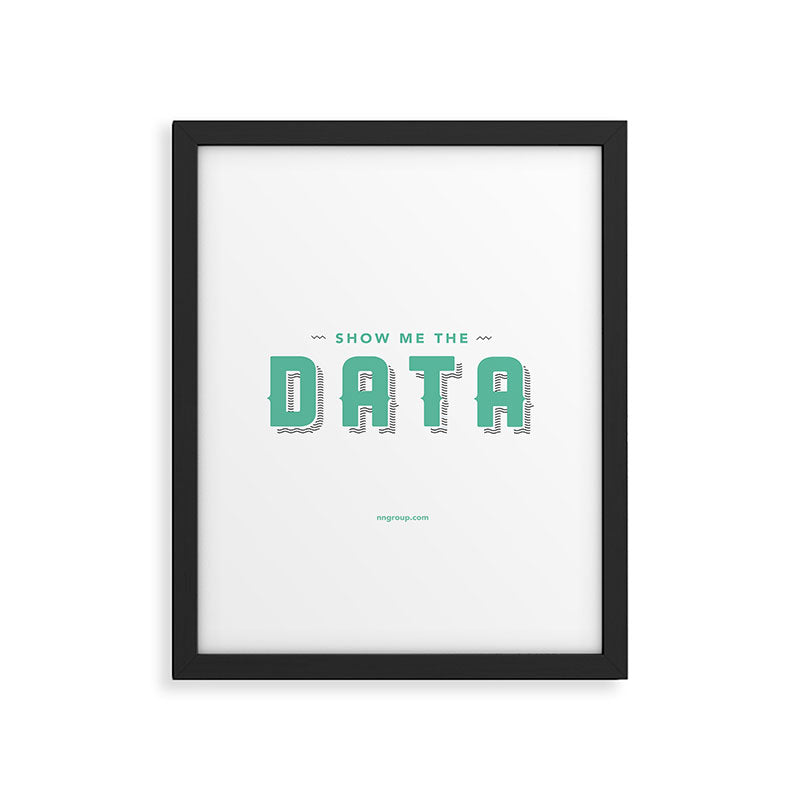 Show Me The Data Framed Art Print Gallery Image 6