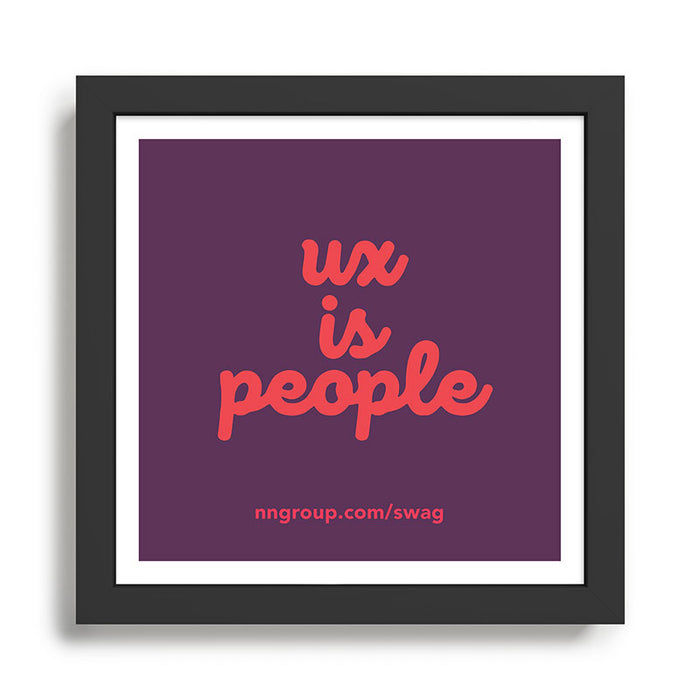 UX is People Framed Art Print Gallery Image 1