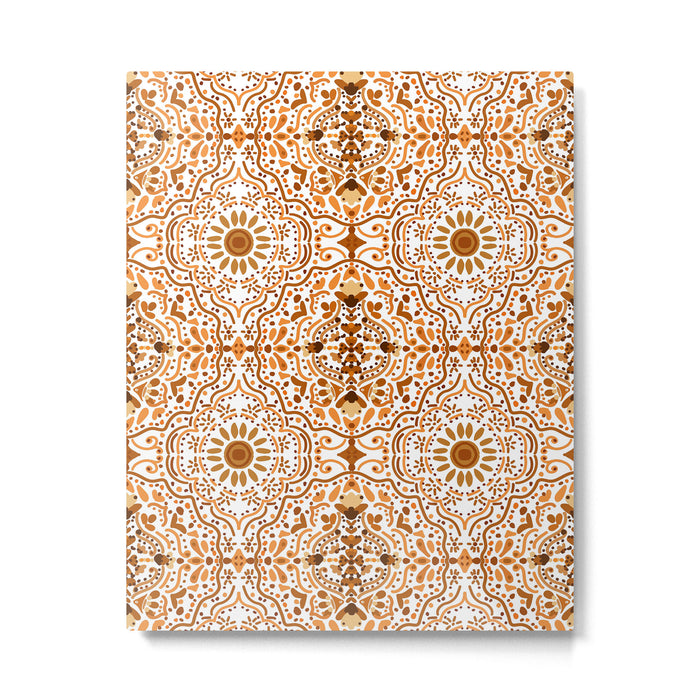Bohemian Fantasy in Orange Metal Print Gallery Image 1