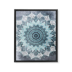 BOHOCHIC MANDALA IN BLUE Framed Canvas Print Gallery Image 8