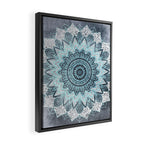 BOHOCHIC MANDALA IN BLUE Framed Canvas Print Gallery Image 2