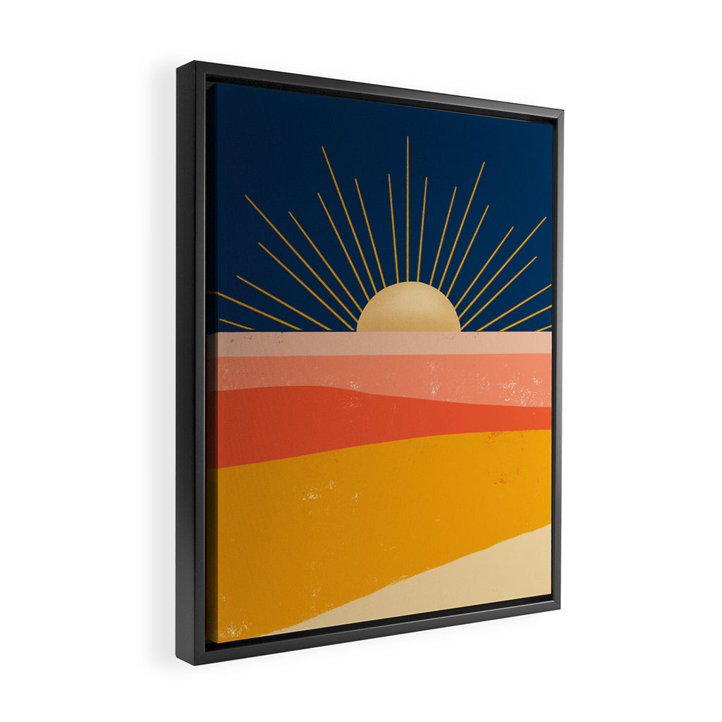 Here comes the Sun Framed Canvas Print Gallery Image 2