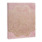 MOON DANCE MANDALA IN GOLD AND PINK Canvas Print Gallery Image 8