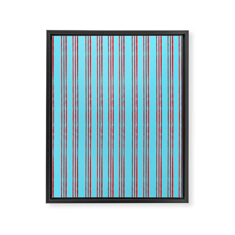 Americana Stripes Framed Canvas Print Gallery Image 8