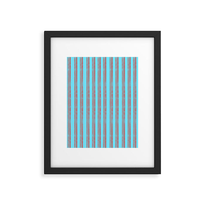 Americana Stripes Framed Art Print Gallery Image 1