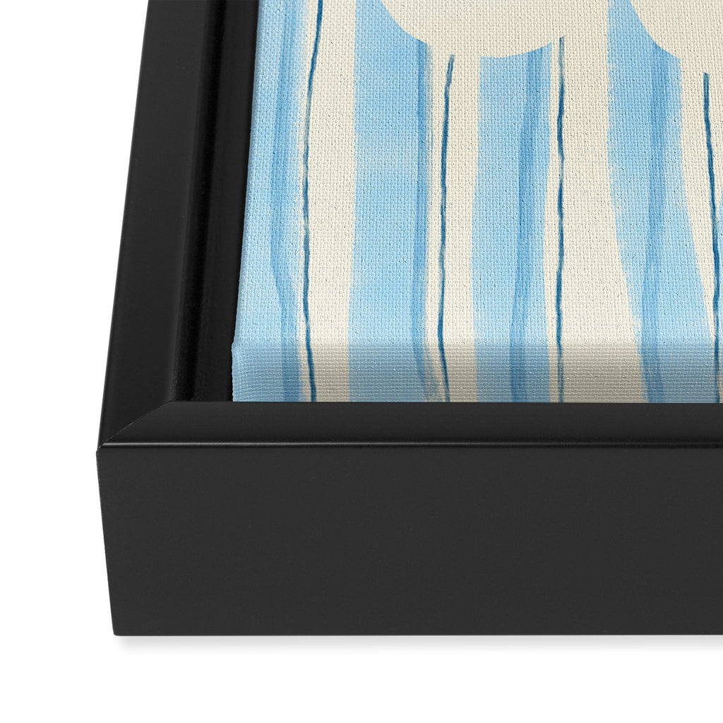 Azul Stripes Framed Canvas Print Gallery Image 3