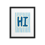 Azul Stripes Framed Art Print Gallery Image 6