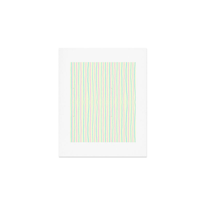 Cotton Candy Stripes Art Print Gallery Image 1