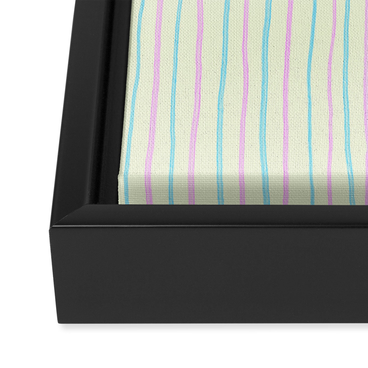 Cotton Candy Stripes Framed Canvas Print Gallery Image 3