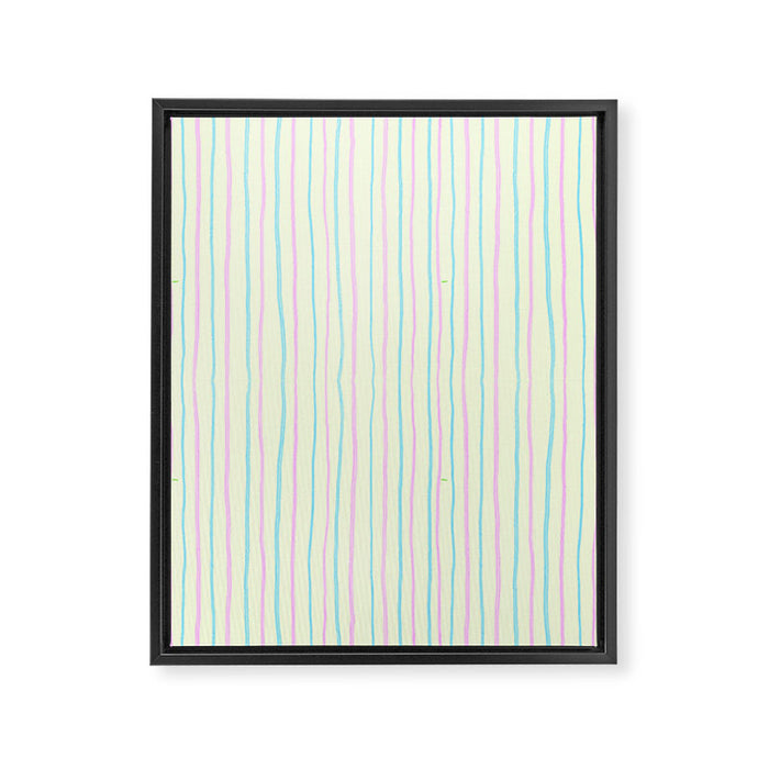 Cotton Candy Stripes Framed Canvas Print Gallery Image 1