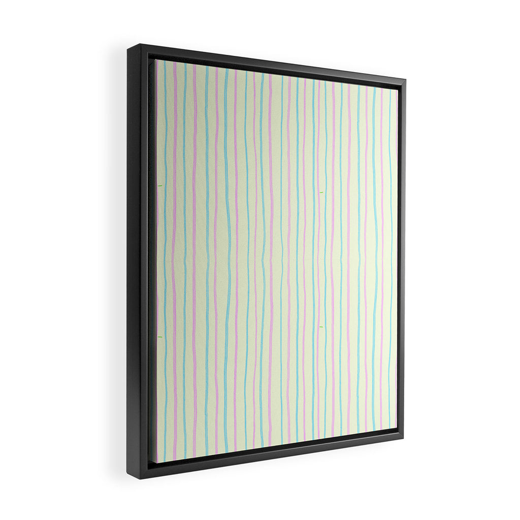 Cotton Candy Stripes Framed Canvas Print Gallery Image 2