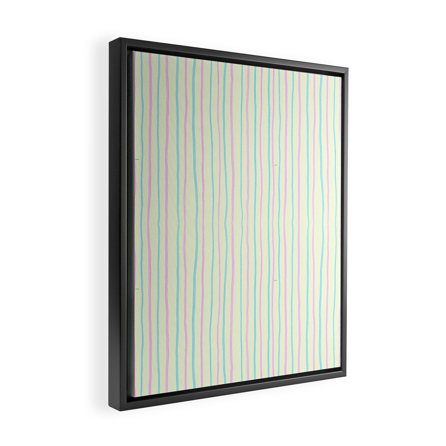 Cotton Candy Stripes Framed Canvas Print Gallery Image 2