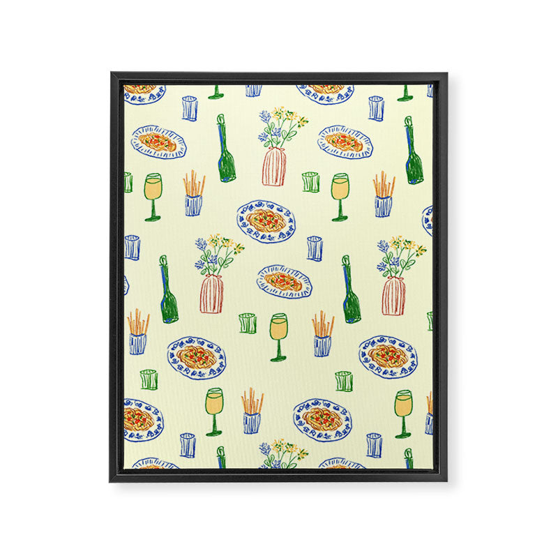 Italian Market Framed Canvas Print Gallery Image 8