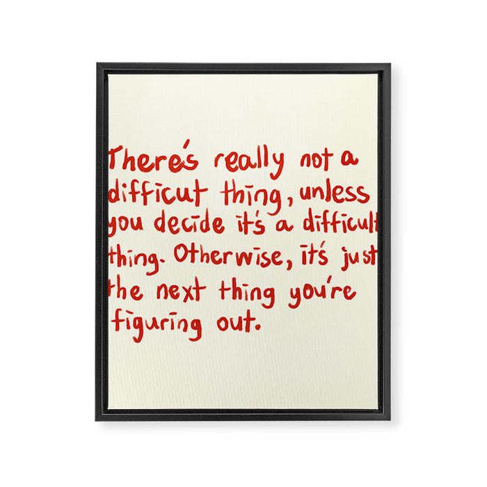 It's YOU Framed Canvas Print Gallery Image 1