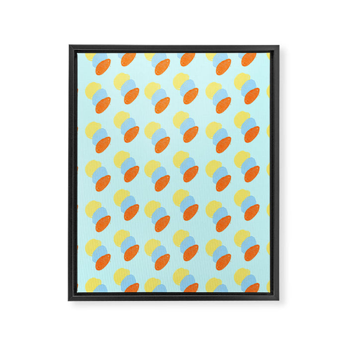 Retro Bubblegum Framed Canvas Print Gallery Image 1