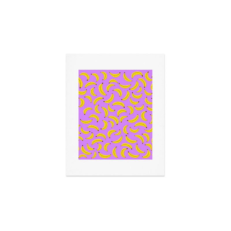 Banana Pattern Art Print Gallery Image 1