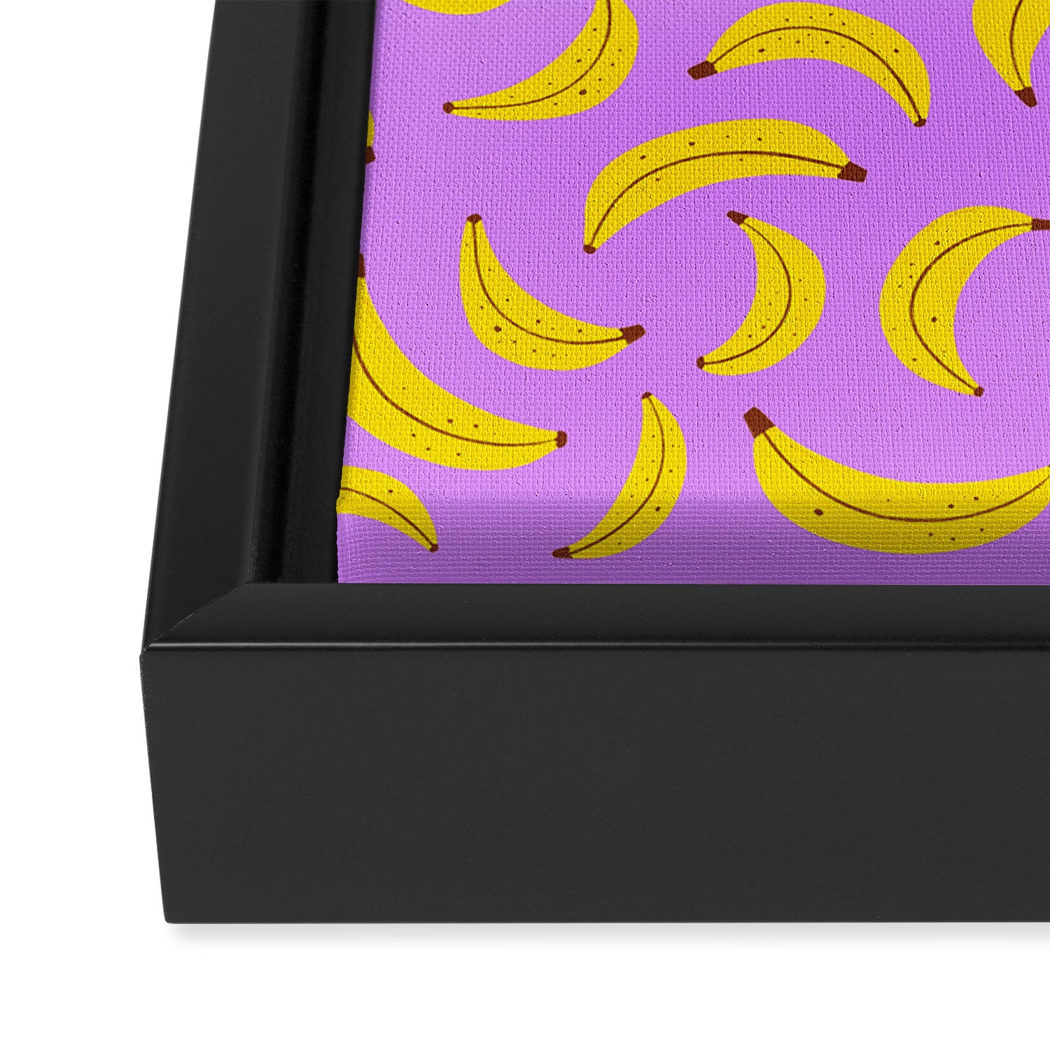 Banana Pattern Framed Canvas Print Gallery Image 3
