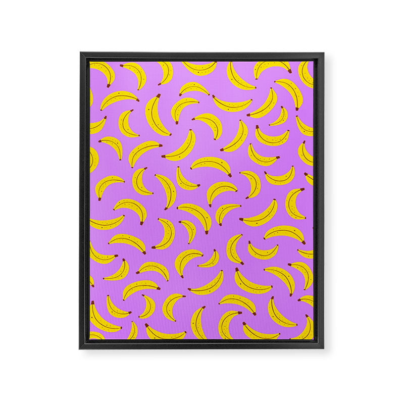 Banana Pattern Framed Canvas Print Gallery Image 8