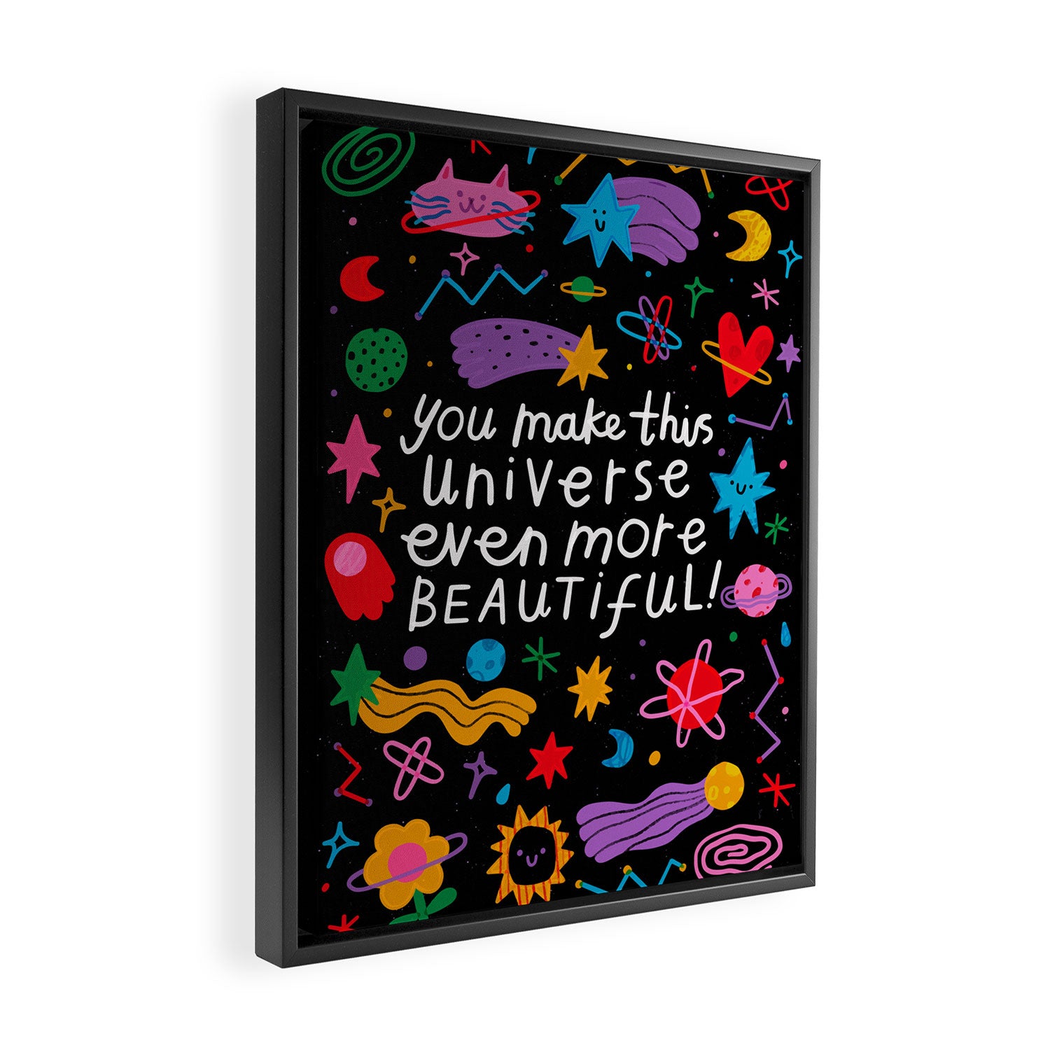 Beautiful Universe Framed Canvas Print Gallery Image 2