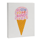 Cool to be Kind Ice Cream Canvas Print Gallery Image 6
