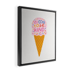 Cool to be Kind Ice Cream Framed Canvas Print Gallery Image 2