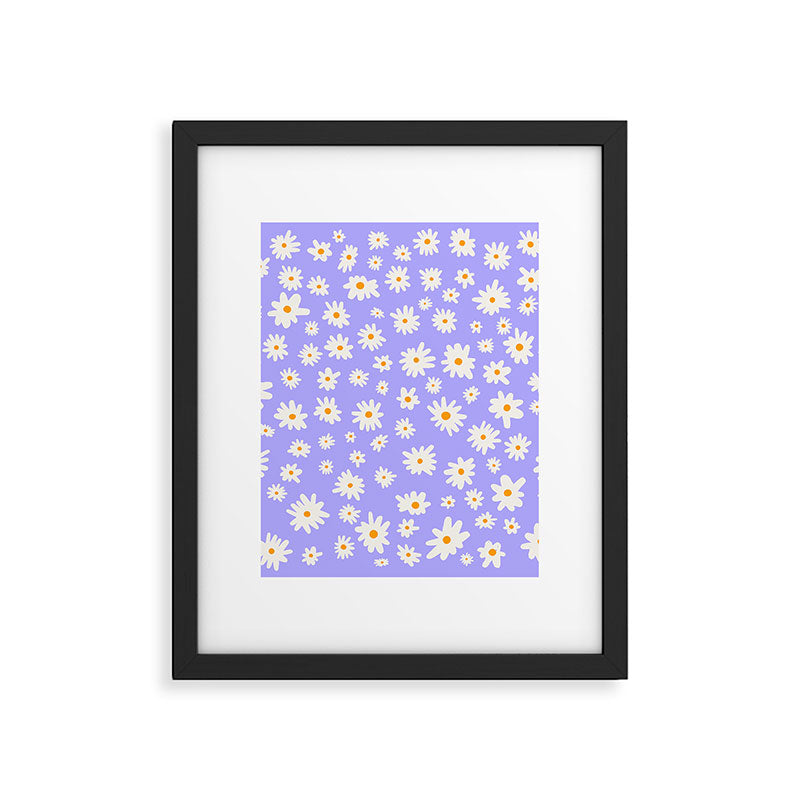 Daisy Pattern Framed Art Print Gallery Image 6