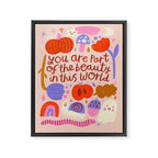 Forest Friends Quote Framed Canvas Print Gallery Image 6