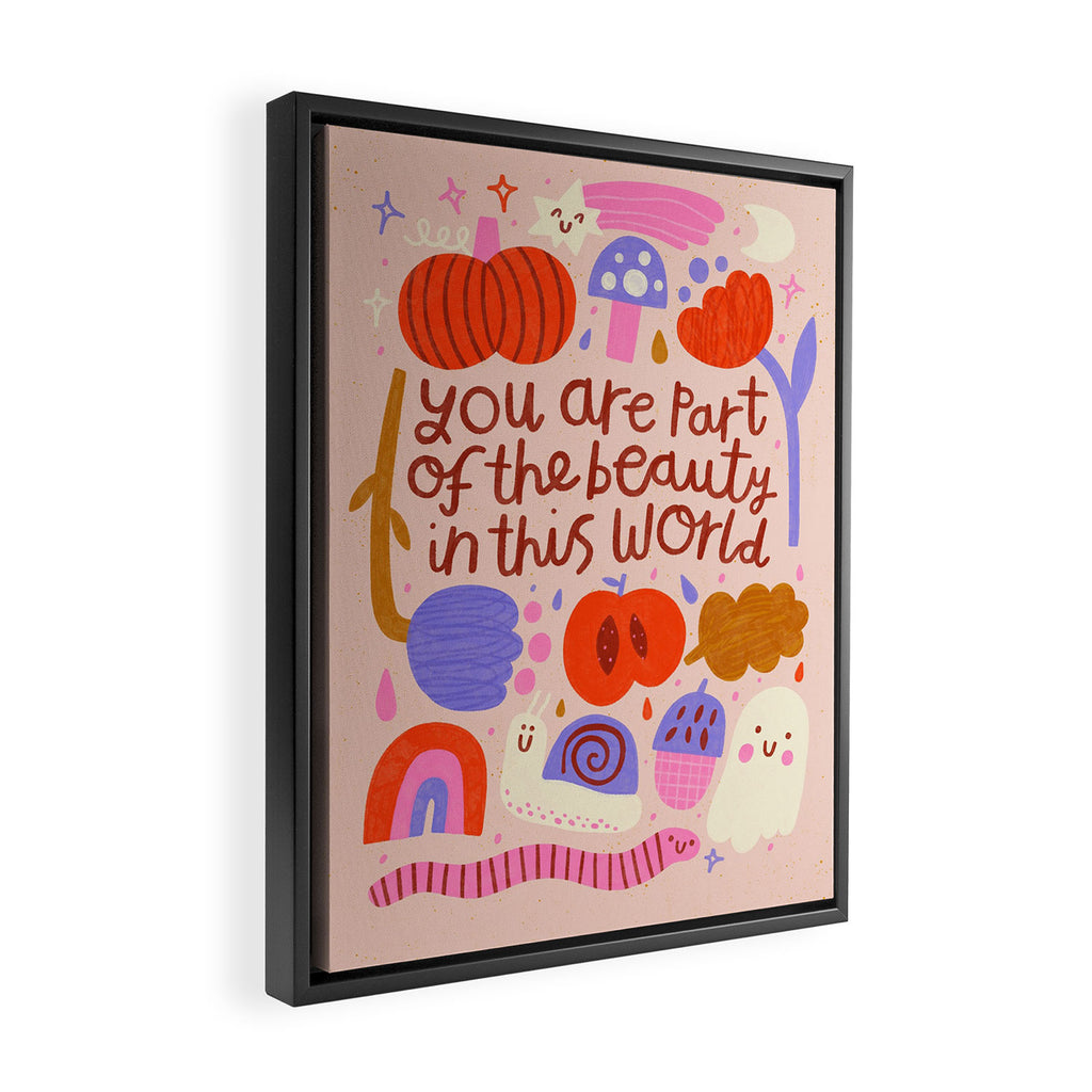 Forest Friends Quote Framed Canvas Print Gallery Image 2