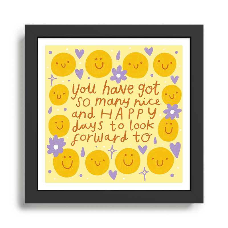 Happy days  Framed Art Print Gallery Image 1