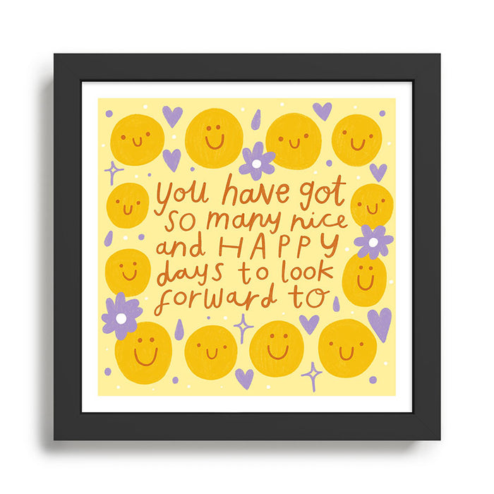Happy days  Framed Art Print Gallery Image 1