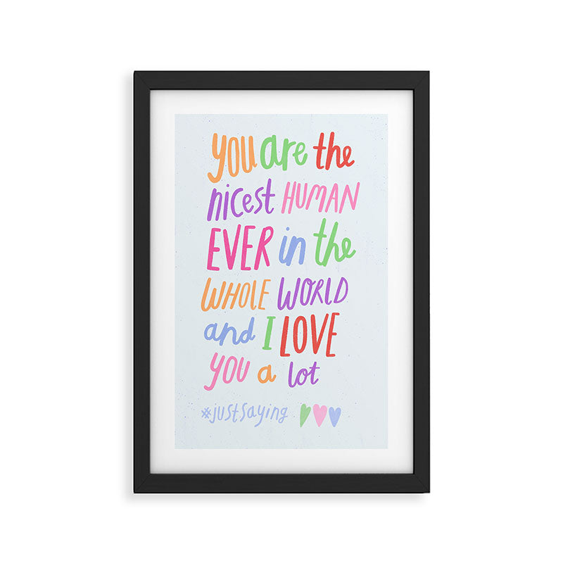 Love Rainbow Quote Framed Art Print Gallery Image 2