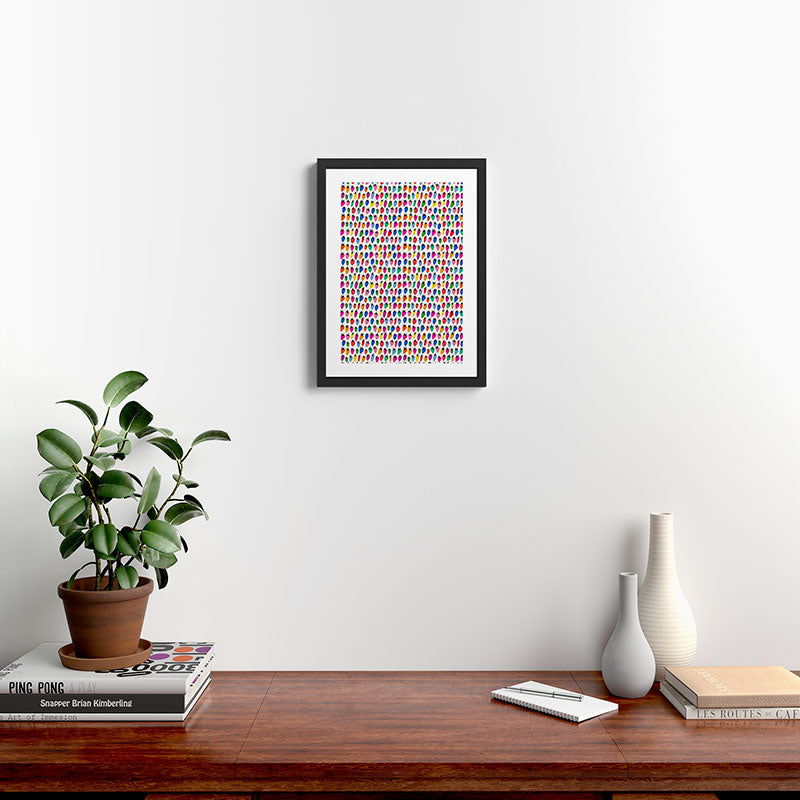 Rainbow Strawberries Framed Art Print Gallery Image 2