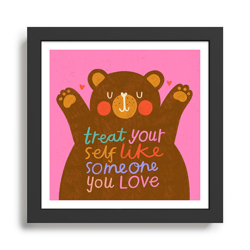 Self Love Bear Framed Art Print Gallery Image 1