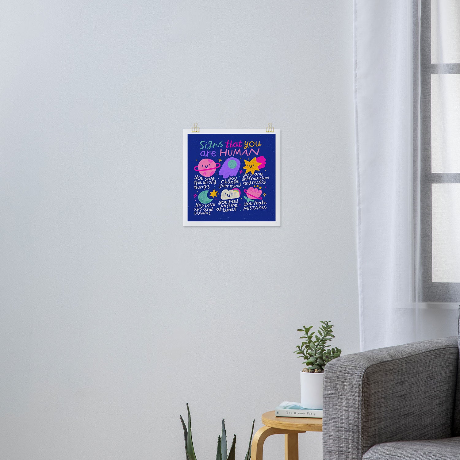 Signs That You Are Human Art Print Gallery Image 3