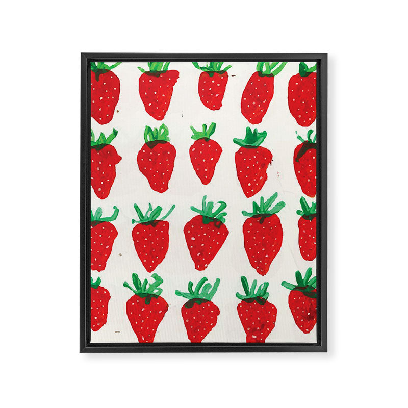 Strawberries Framed Canvas Print Gallery Image 3