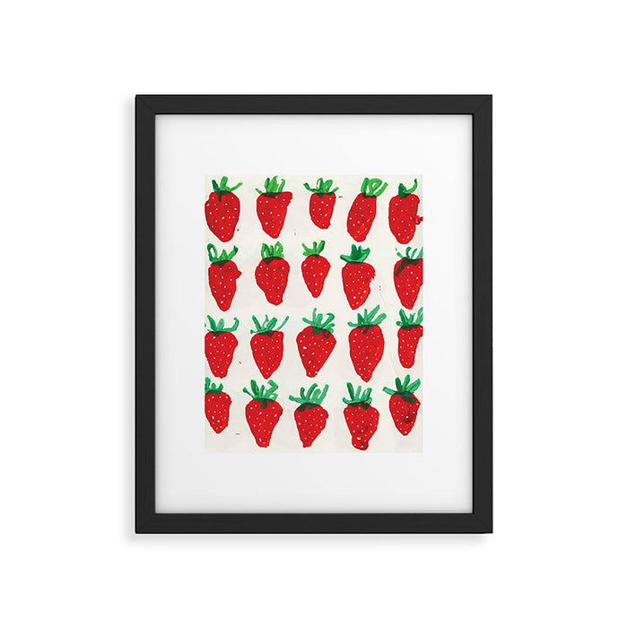 Strawberries Framed Art Print Gallery Image 1