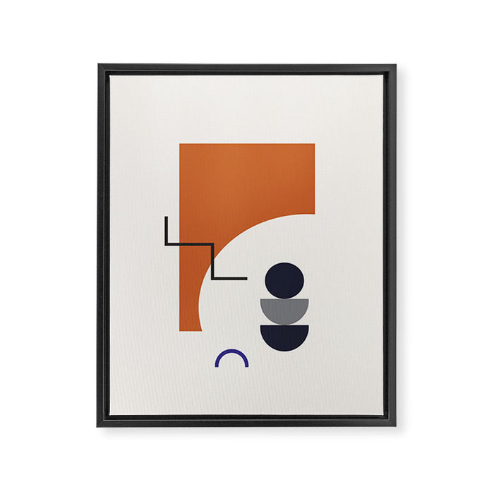 Autumn Rhythm - Geometric Modern Art Framed Canvas Print Gallery Image 1