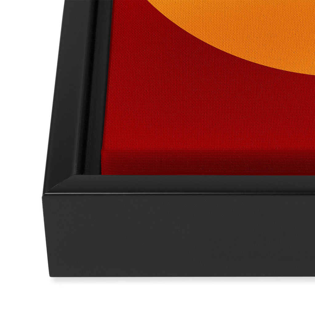 Burnt Umber - Abstract Autumn Sunset Framed Canvas Print Gallery Image 3