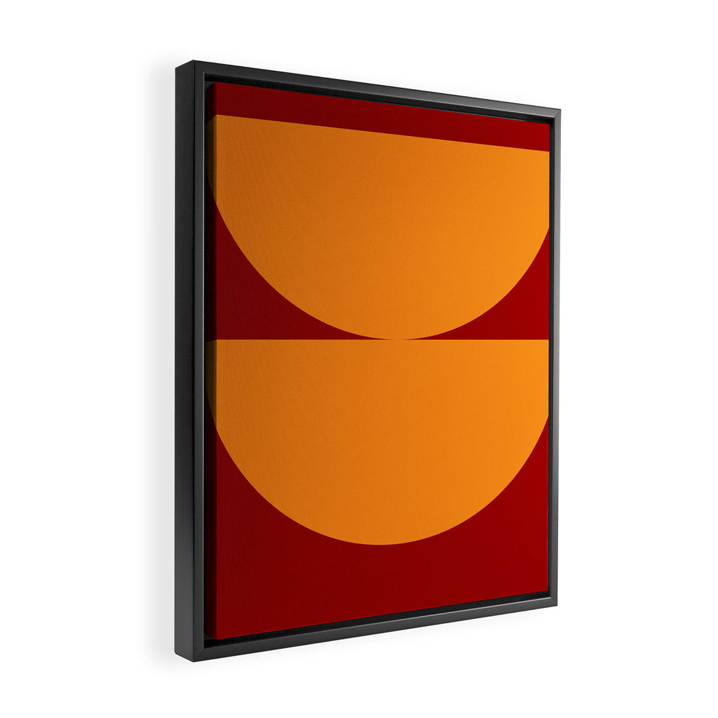 Burnt Umber - Abstract Autumn Sunset Framed Canvas Print Gallery Image 2