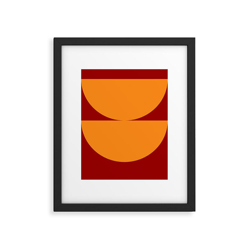 Burnt Umber - Abstract Autumn Sunset Framed Art Print Gallery Image 5