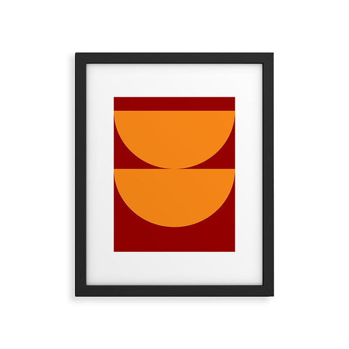 Burnt Umber - Abstract Autumn Sunset Framed Art Print Gallery Image 1