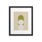 Contemporary Composition 05 - Golden Lime Framed Art Print Gallery Image 5