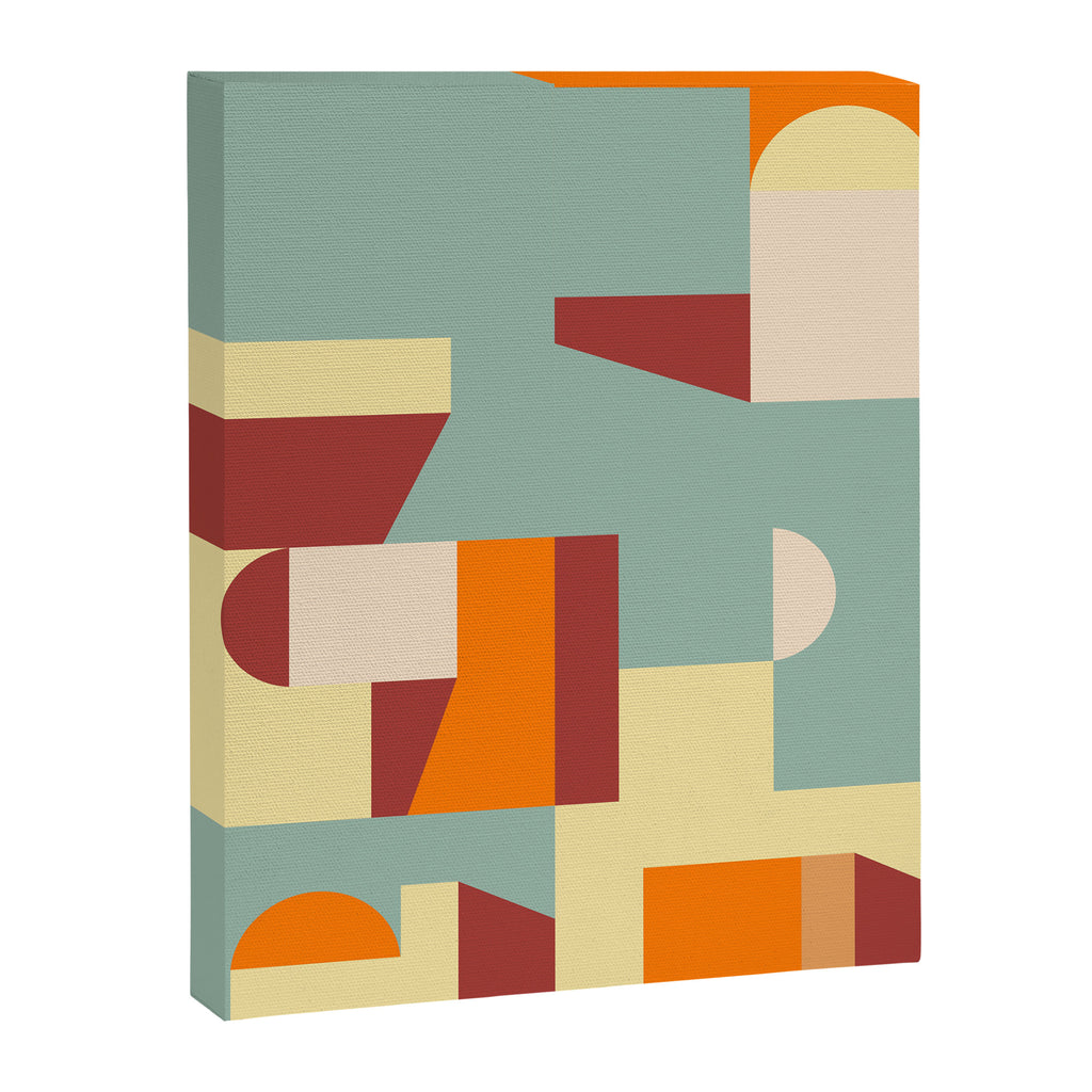 Crisp Air and Warmth - Abstract Geometric Art Canvas Print Gallery Image 8