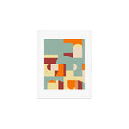 Crisp Air and Warmth - Abstract Geometric Art Art Print Gallery Image 1